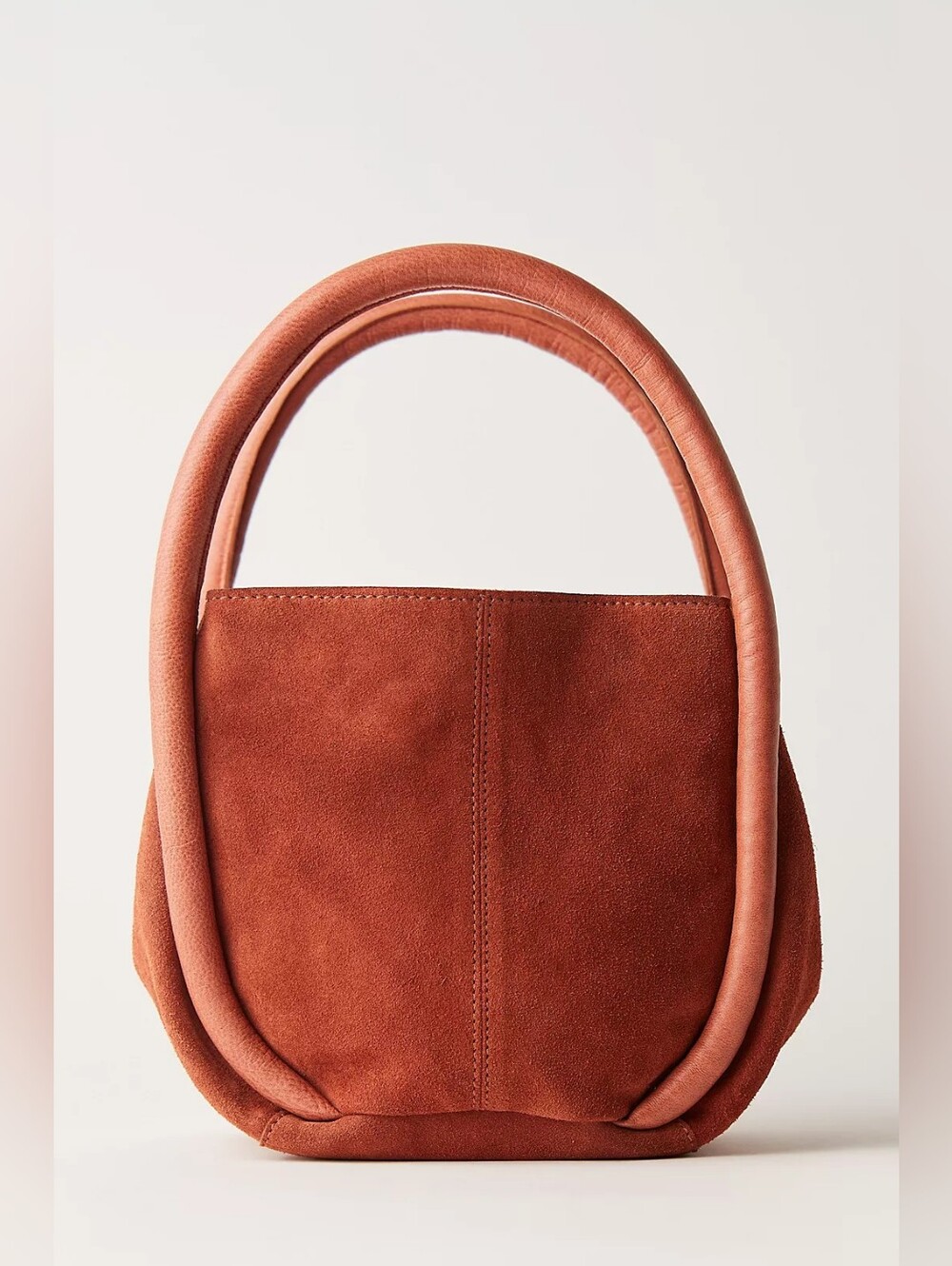 🪷NWT Free People Barlow Bucket Bag In Rust, 100% Real Leather CURRENT 🌙